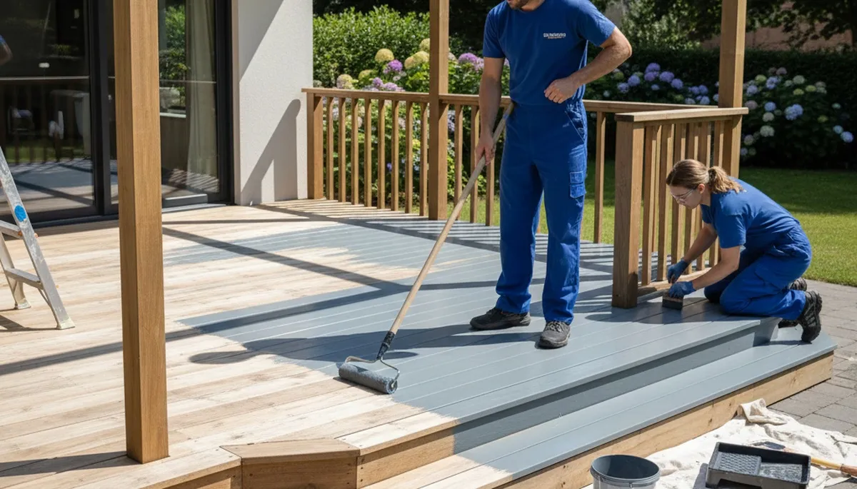 Deck painting in Nashville, TN by Nashville Paint Pros for durable, weather-resistant wood protection