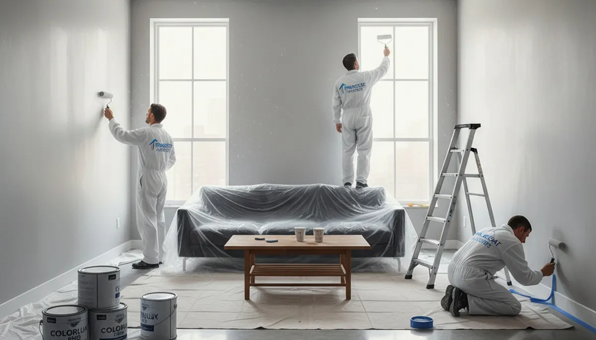 Interior house painting in Nashville, TN by professional painters with clean, durable finish